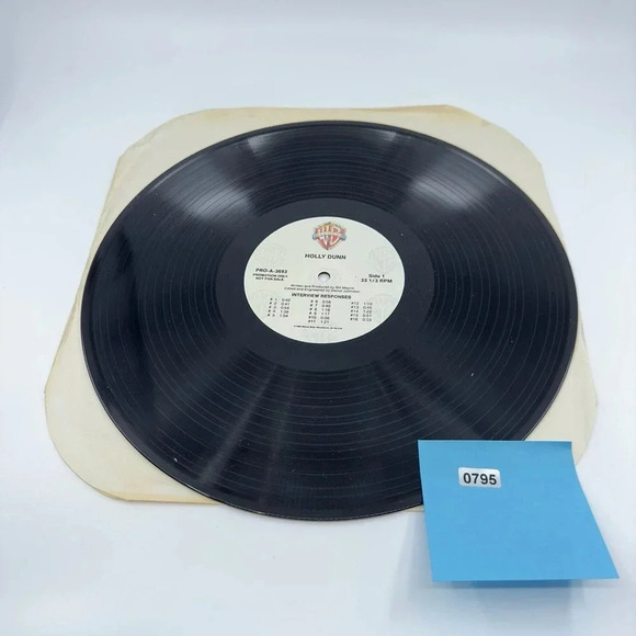 Warner Bros. Holly Dunn Interview Responses Vinyl Record Album - Picture 1 of 4